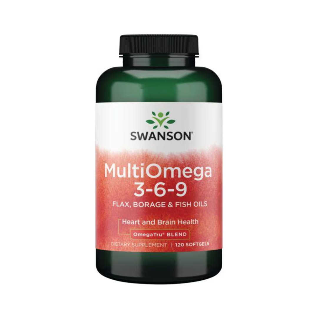 Swanson Multiomega 3-6-9 (flax. Borage. Fish) 120 Sgels