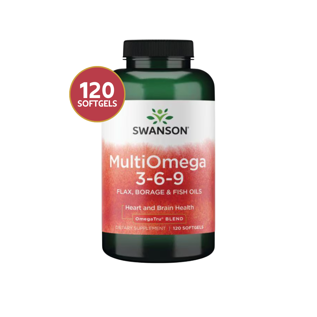 Swanson Multiomega 3-6-9 (flax. Borage. Fish) 120 Sgels