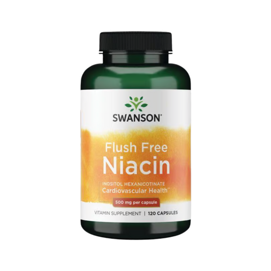 Swanson Flush Free Niacin 500 mg 120 Capsulas