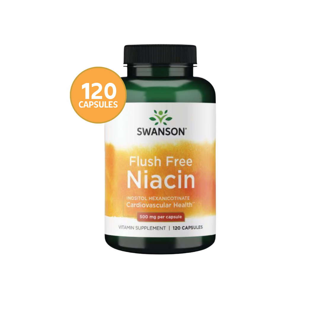 Swanson Flush Free Niacin 500 Mg 120 Capsulas