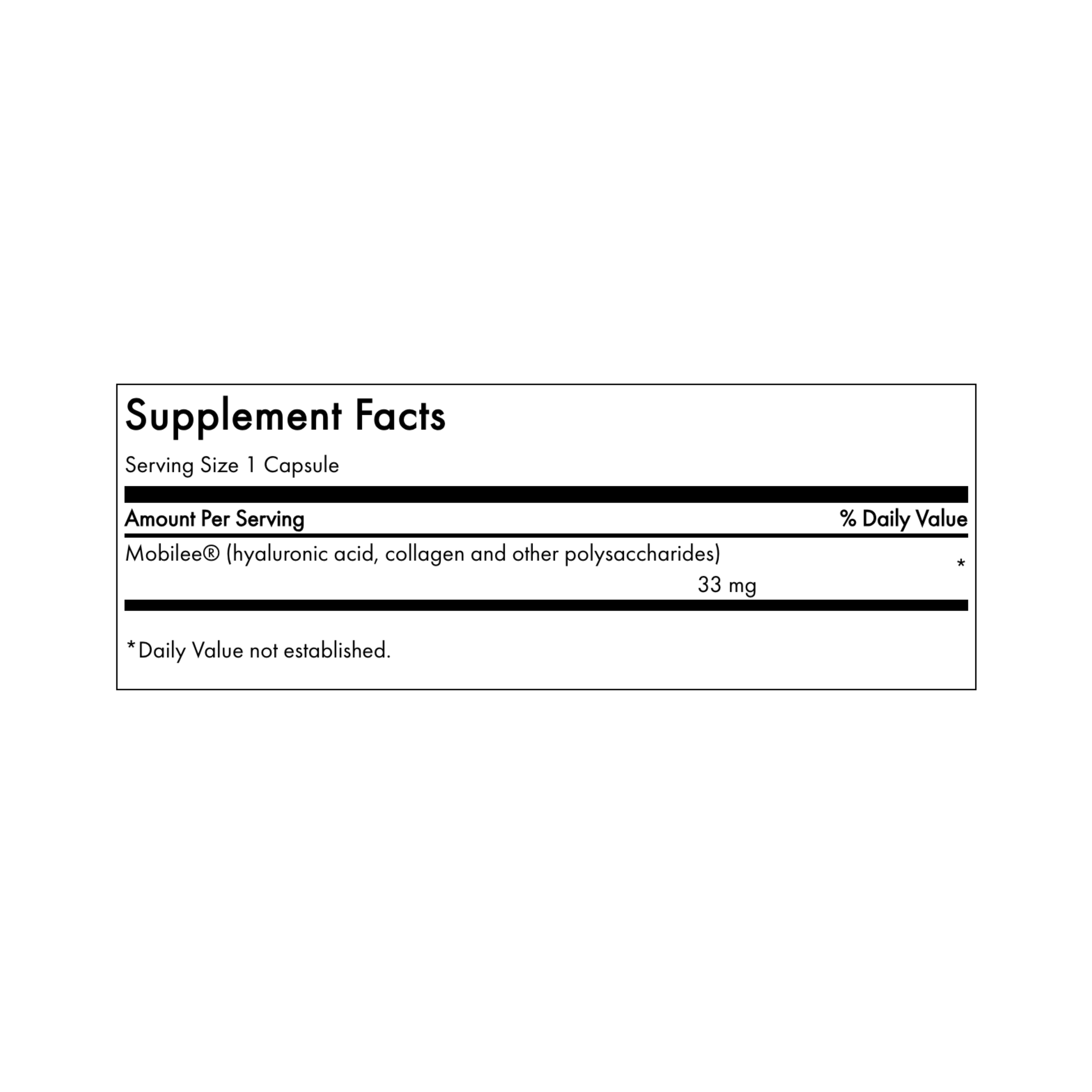Swanson Hyaluronic Acid Complex 33mg 60 Caps
