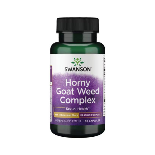 Swanson Horny Goat Weed Complex With Tribulus & Maca 60 Caps