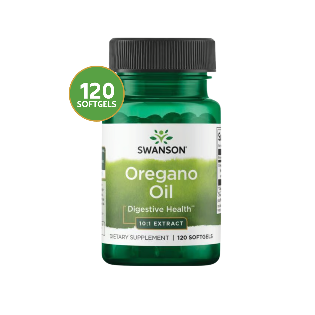 Orégano Oil Premium Swanson 10:1 Extract 120 Softgels