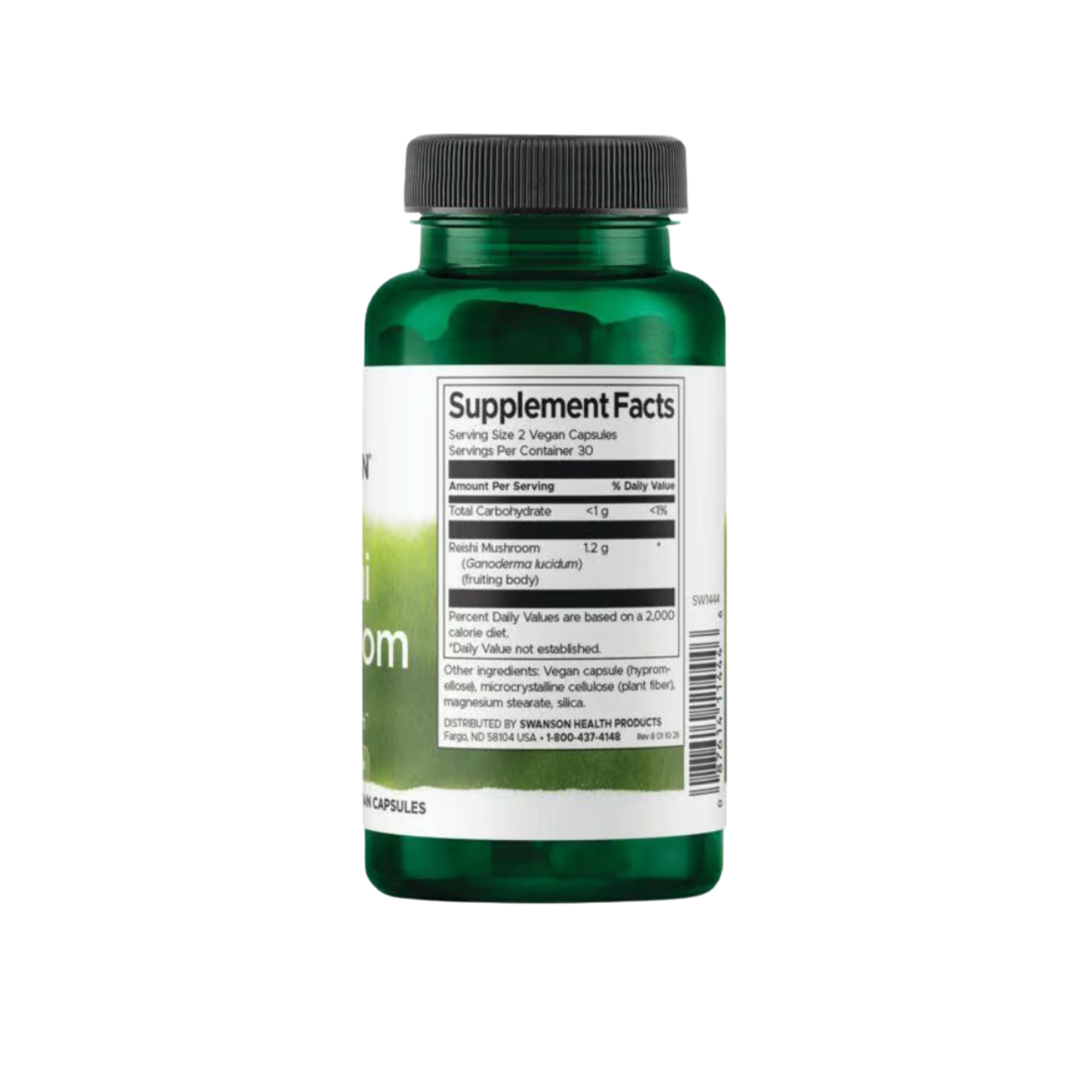 Reishi Mushroom Swanson 600mg 60 Capsulas