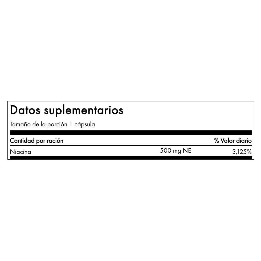 Swanson Niacin 500mg 250 Cápsulas