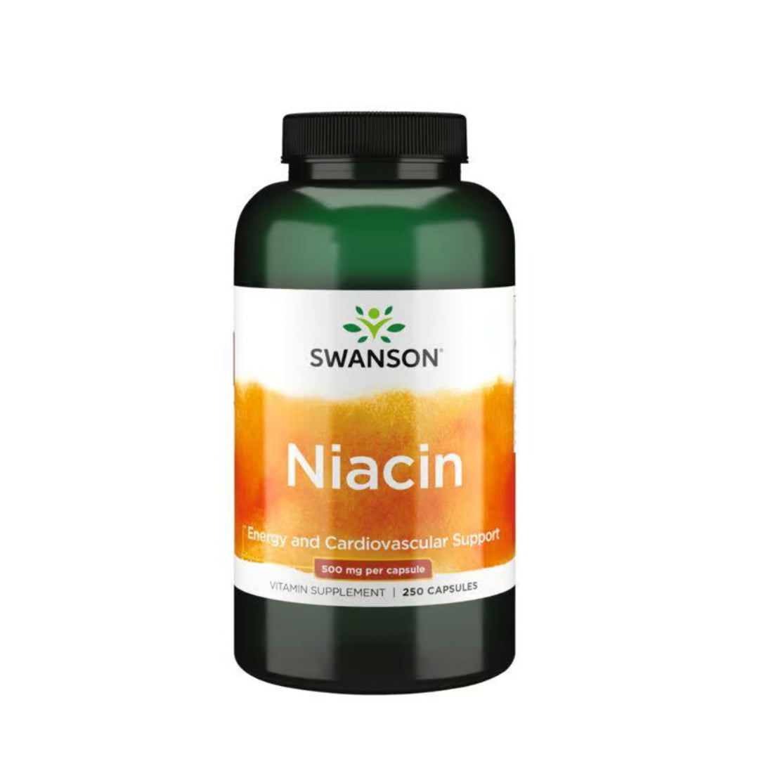 Swanson Niacin 500mg 250 Cápsulas