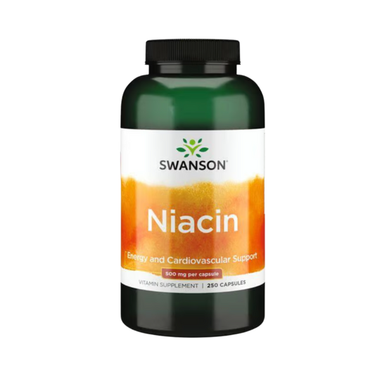 Swanson Premium Niacin (Vitamina B-3) 500mg 250 Caps