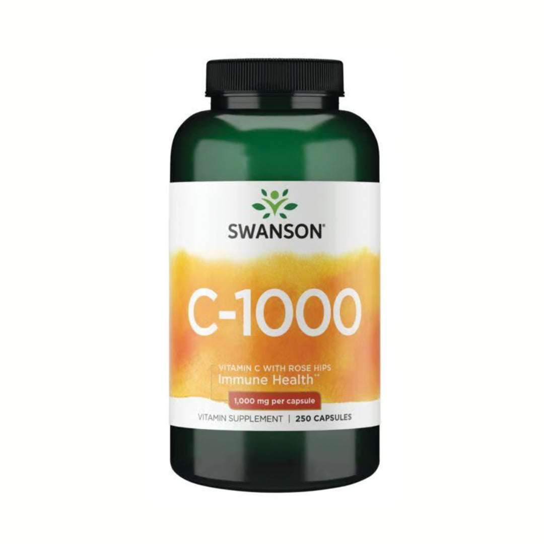 Swanson Vitamin C With Rose Hips 1.000mg 250 Caps