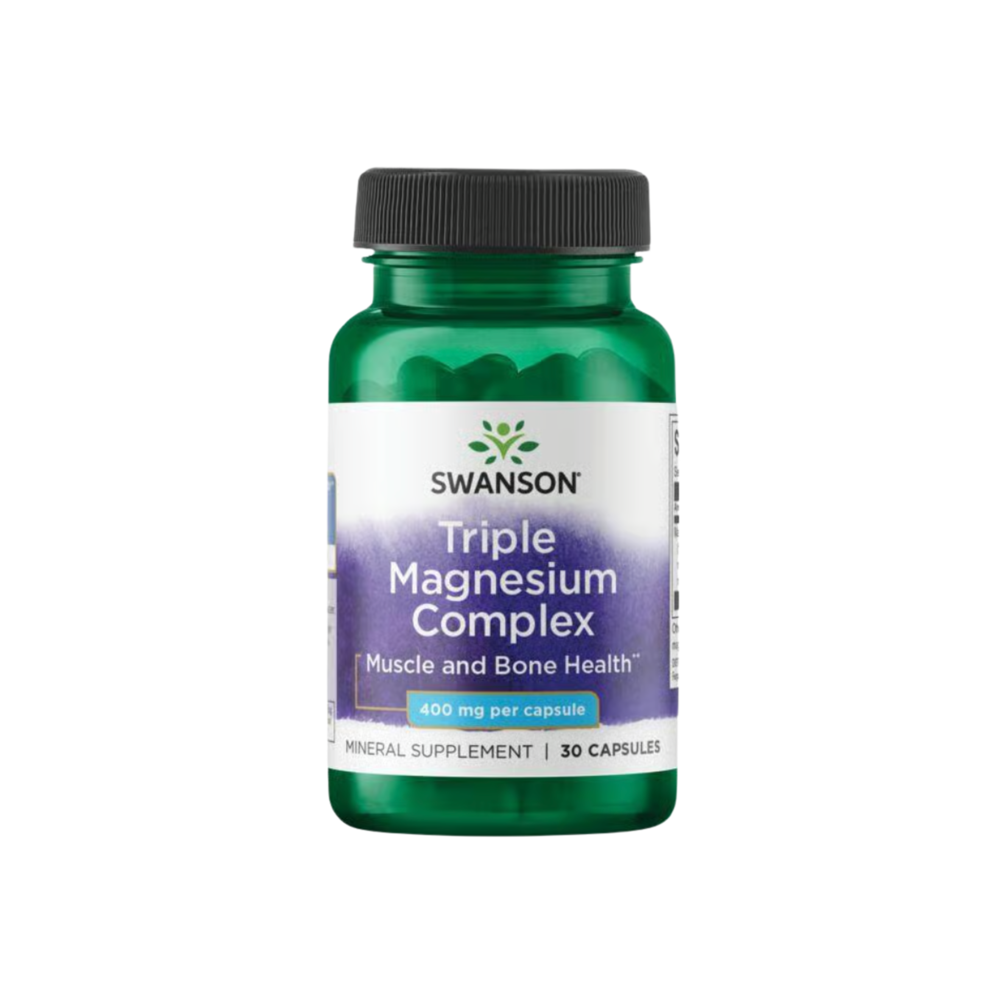 Swanson Triple Magnesium Complex 400 Mg 30 Caps