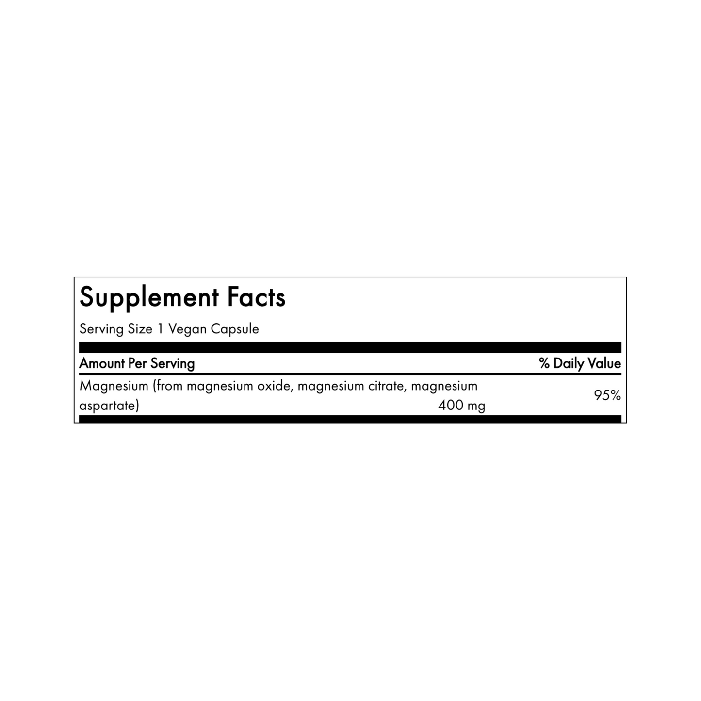 Swanson Triple Magnesium Complex 400 Mg 30 Caps
