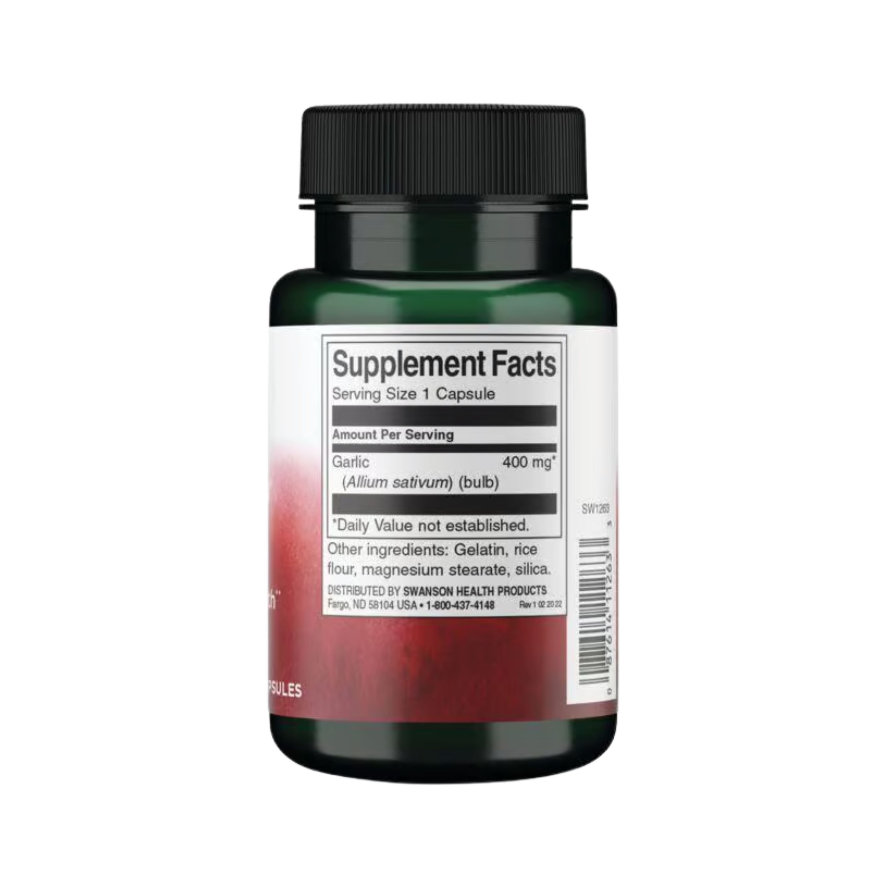 Swanson Full Spectrum Garlic 400 Mg 60 Caps