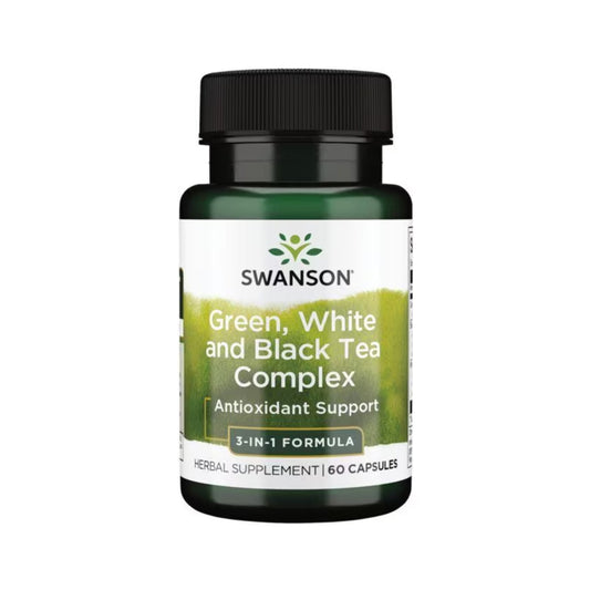 Swanson Green, White & Black Tea Complex 60 Caps
