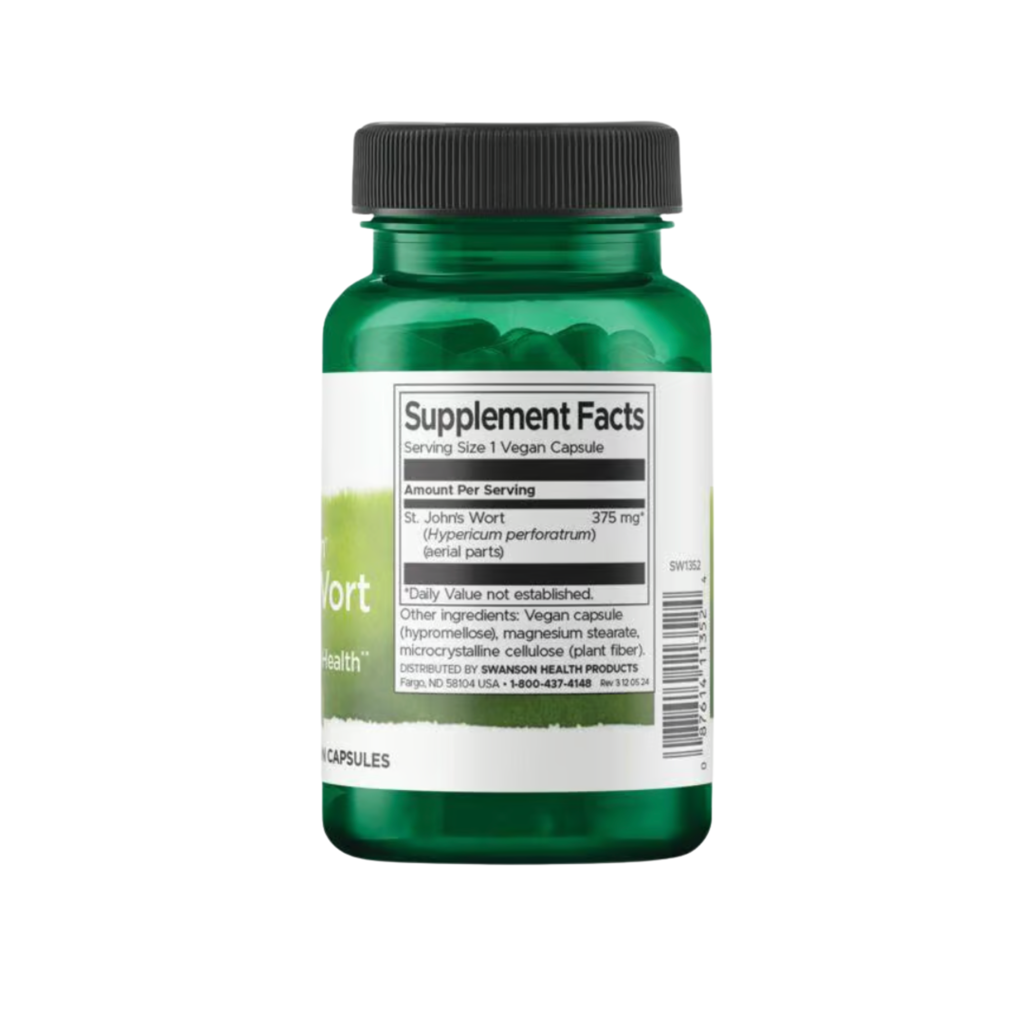 St John's Wort Swanson 375 mg 60 Capsulas