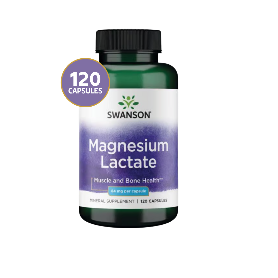 Swanson Magnesium Lactate 84 Mg 120 Caps