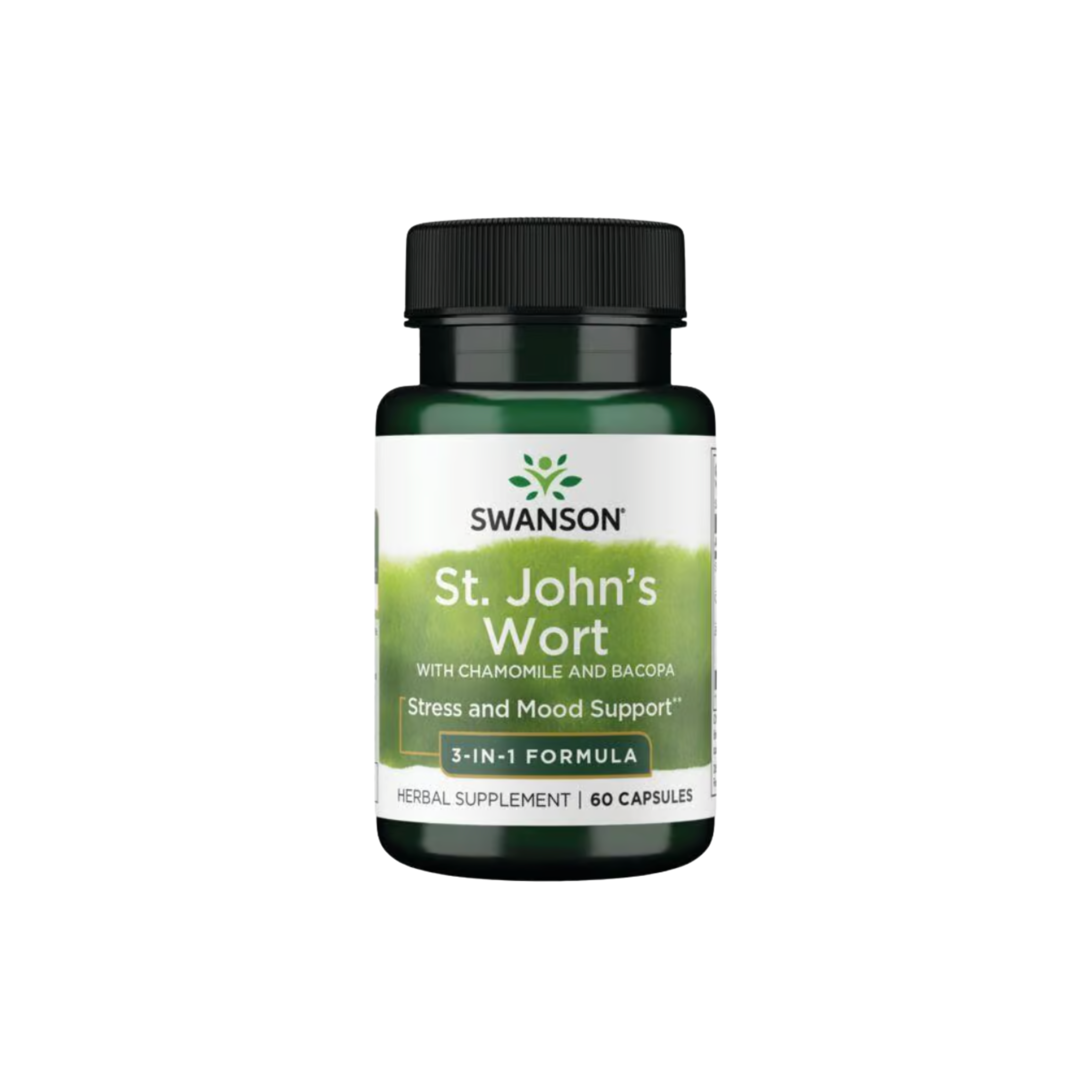 Swanson St. Johns Wort With Chamomile And Bacopa 60 Caps