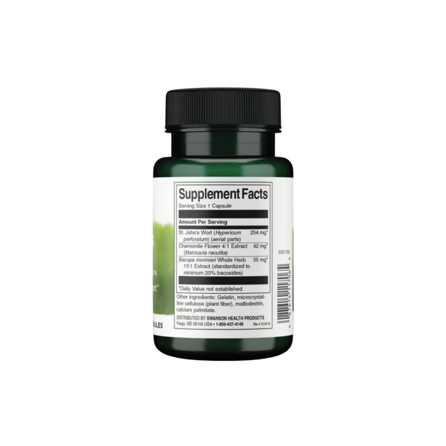 Swanson St. Johns Wort With Chamomile And Bacopa 60 Caps