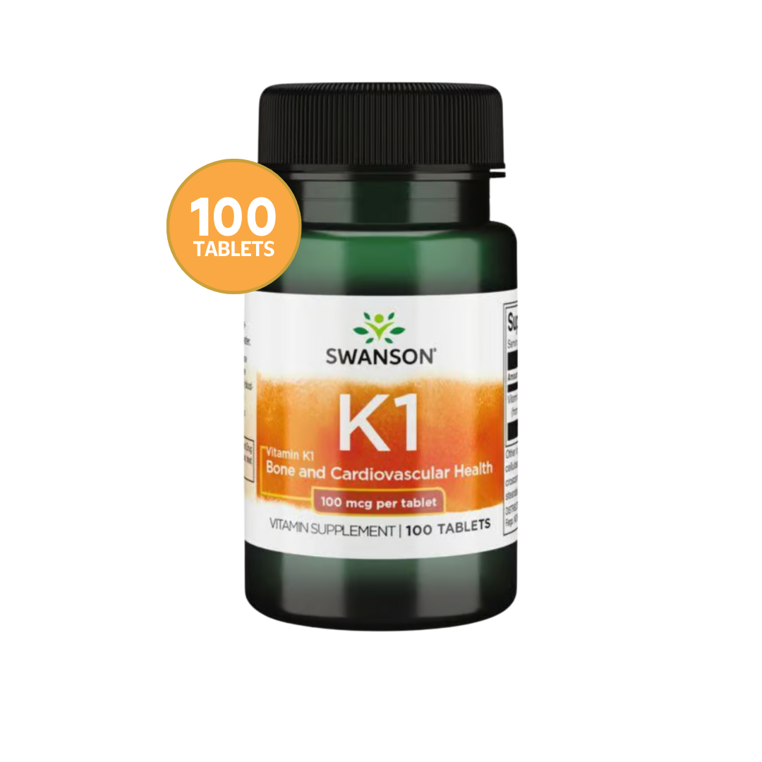 Vitamina K1 Swanson 100 mcg 100 tabletas