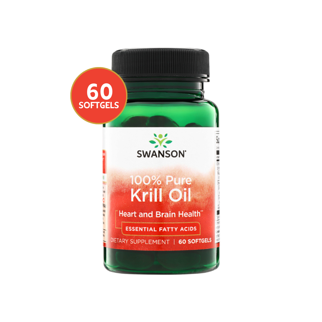 100% Pure Krill Oil Swanson 60 Softgels