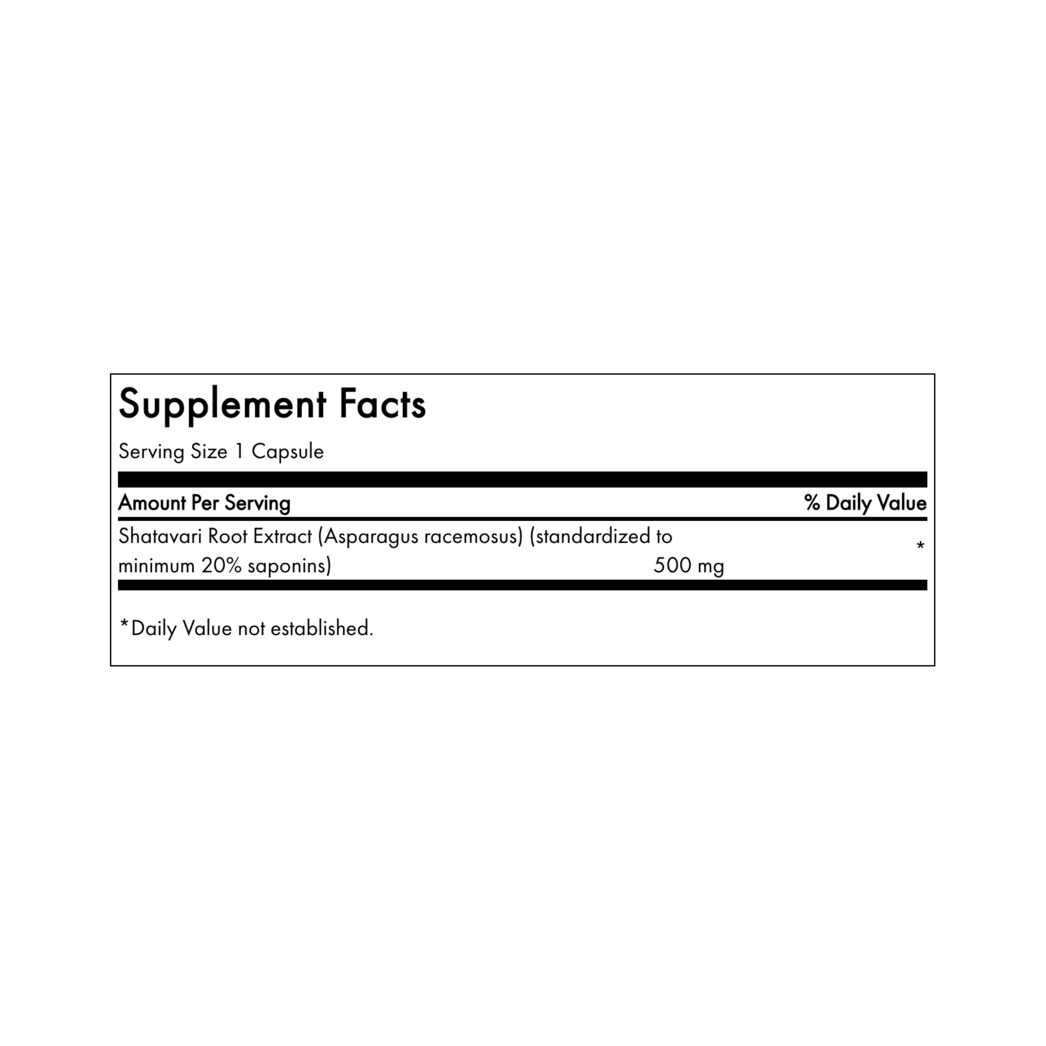 Swanson Shatavari Root Extract - Satandarized 500mg 120 Caps