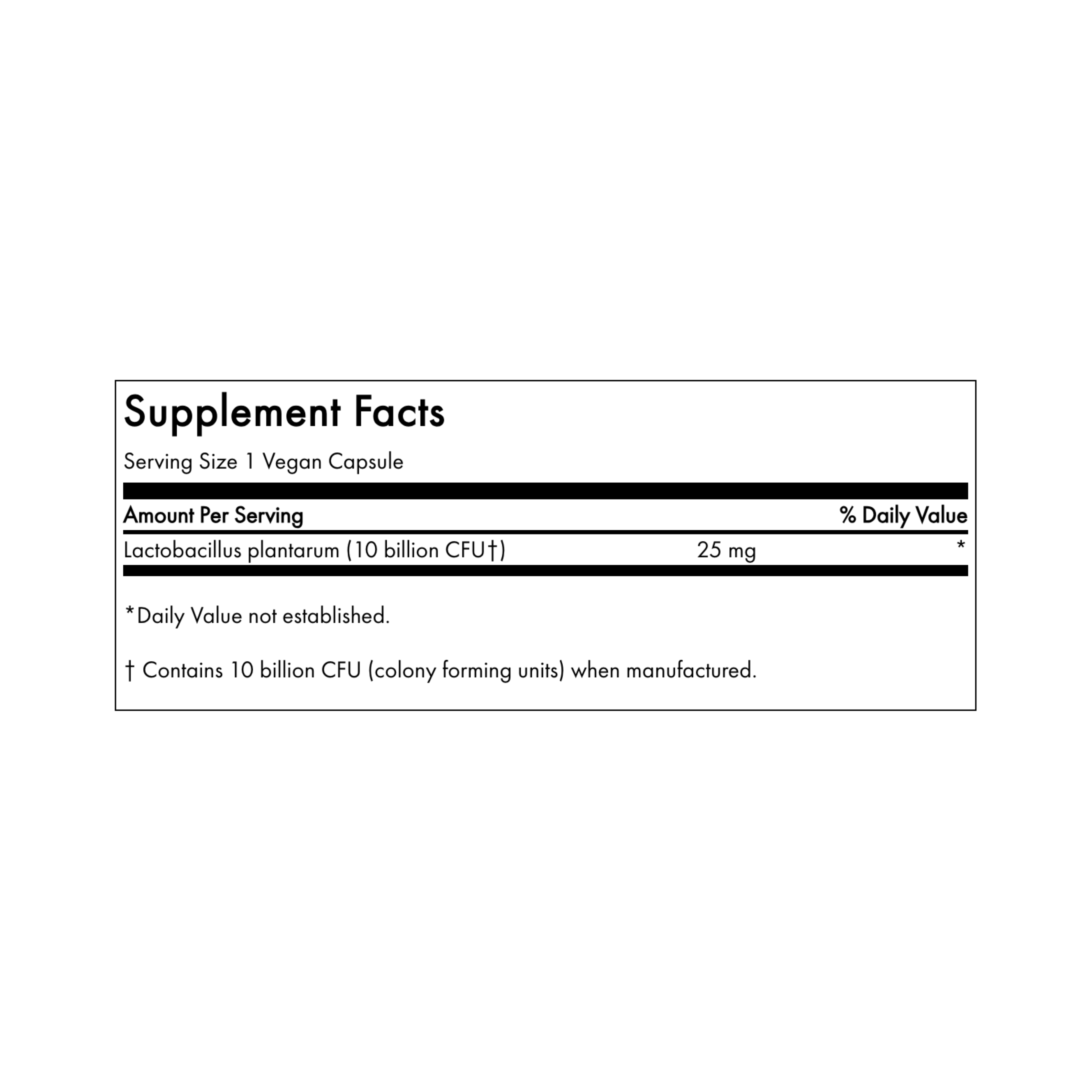 Swanson L Plantarum Probiotic 10 Billion Cfu 30 Veg Caps