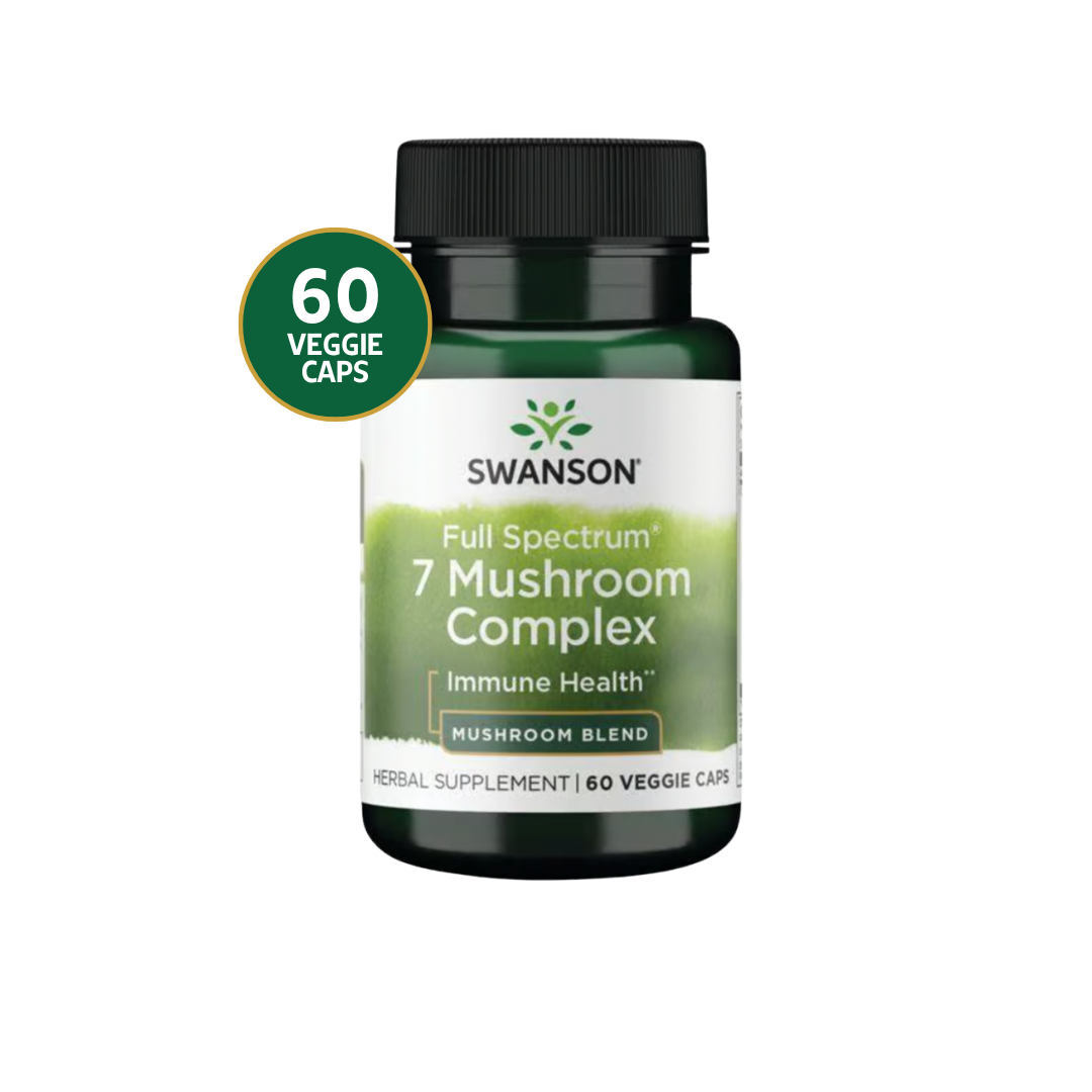 Swanson Full Spectrum 7 Mushroom Complex - 60 Veg Caps
