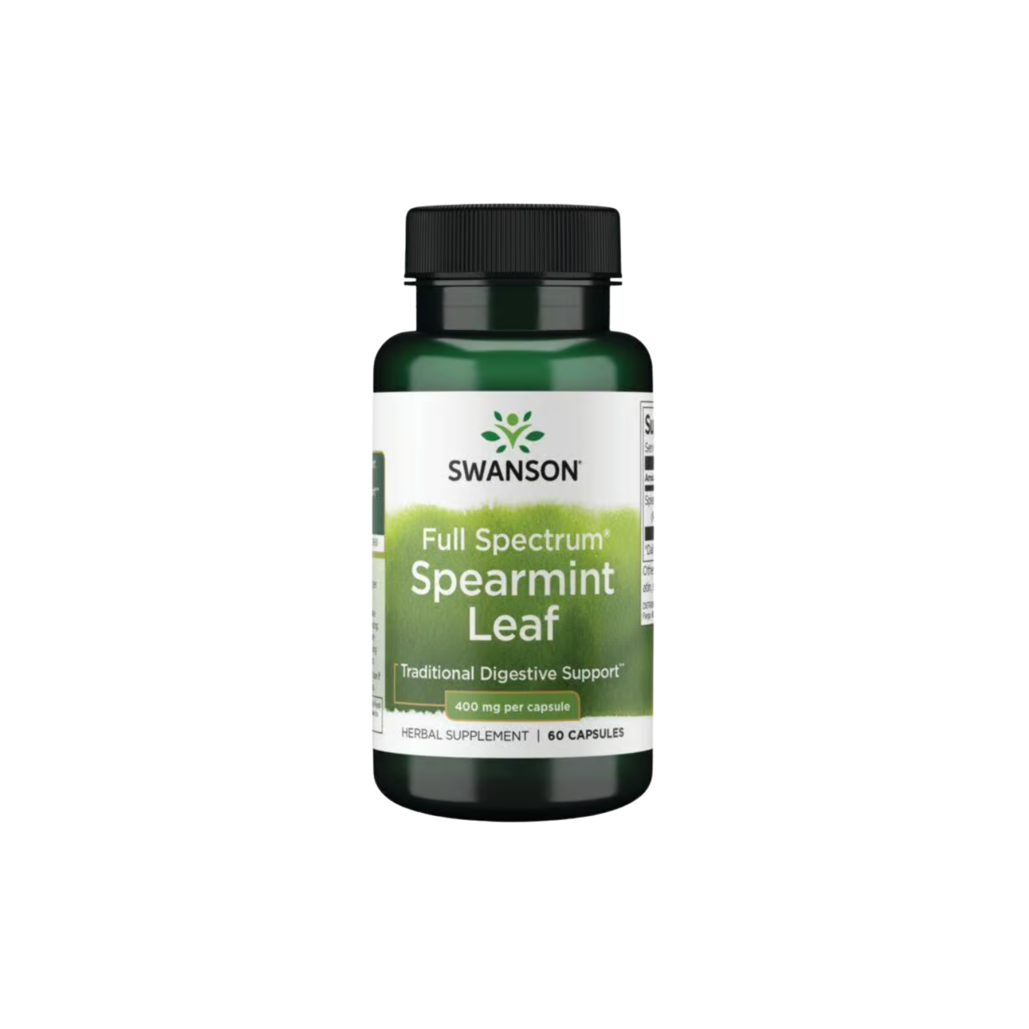 Swanson Full Spectrum Spearmint Leaf 400 Mg 60 Caps
