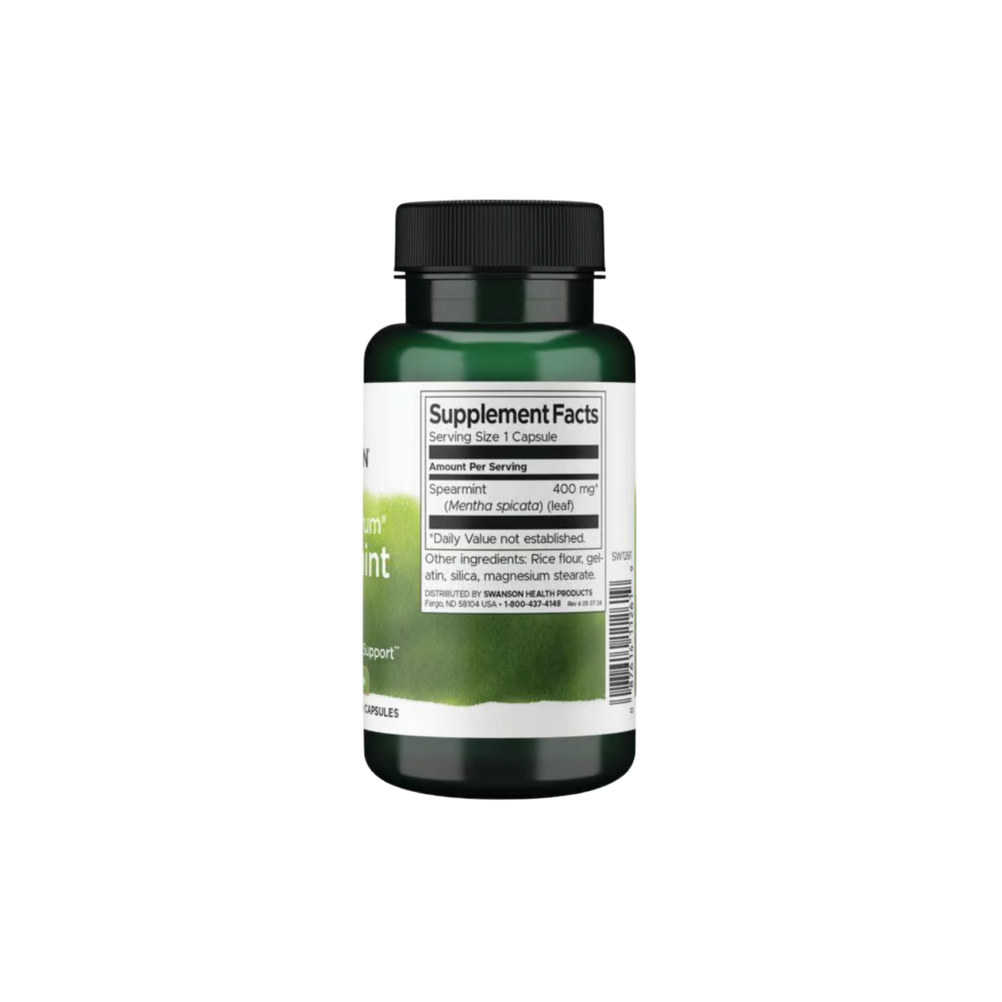 Swanson Full Spectrum Spearmint Leaf 400 Mg 60 Caps