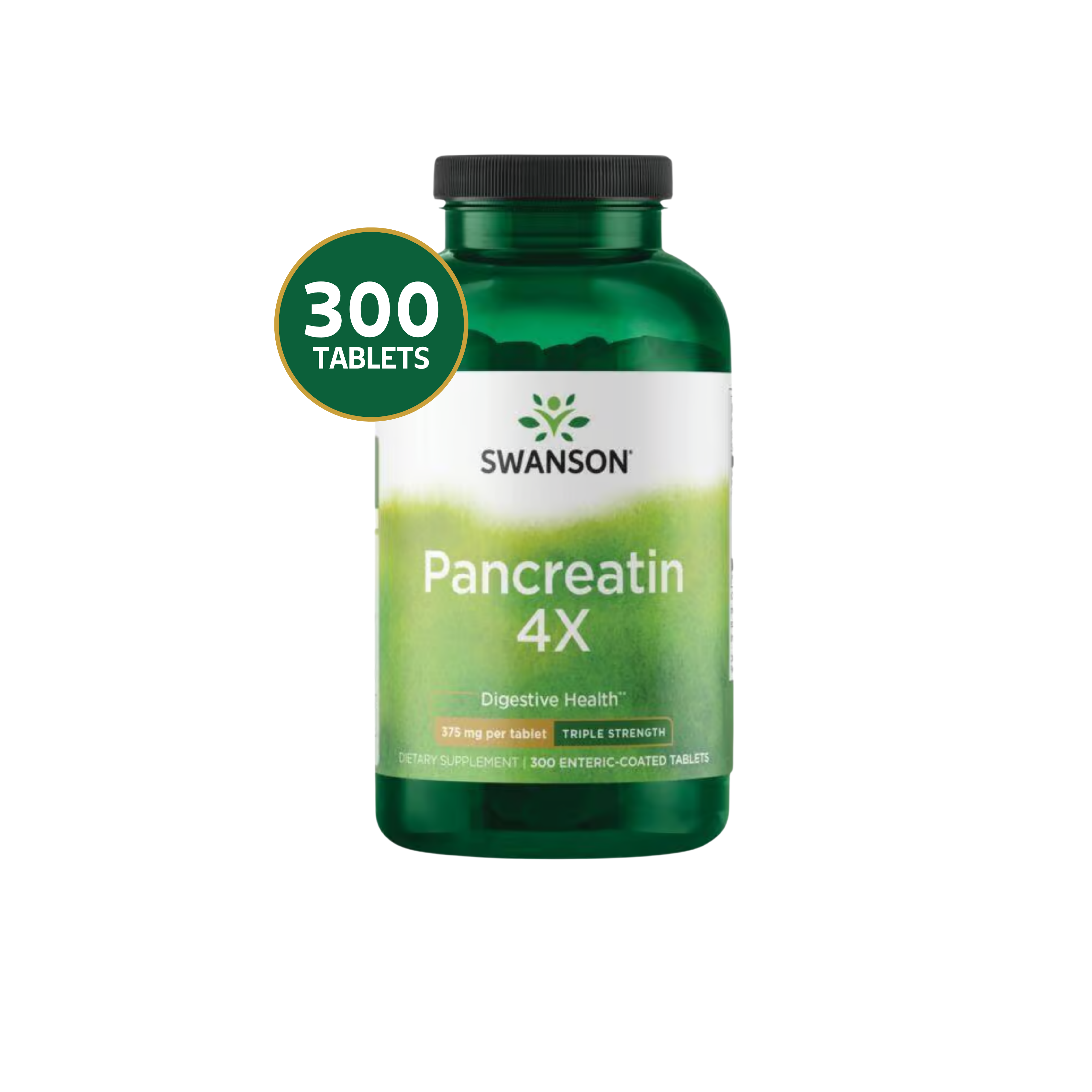Pancreatin Swanson 4x 375 mg 300 tabletas