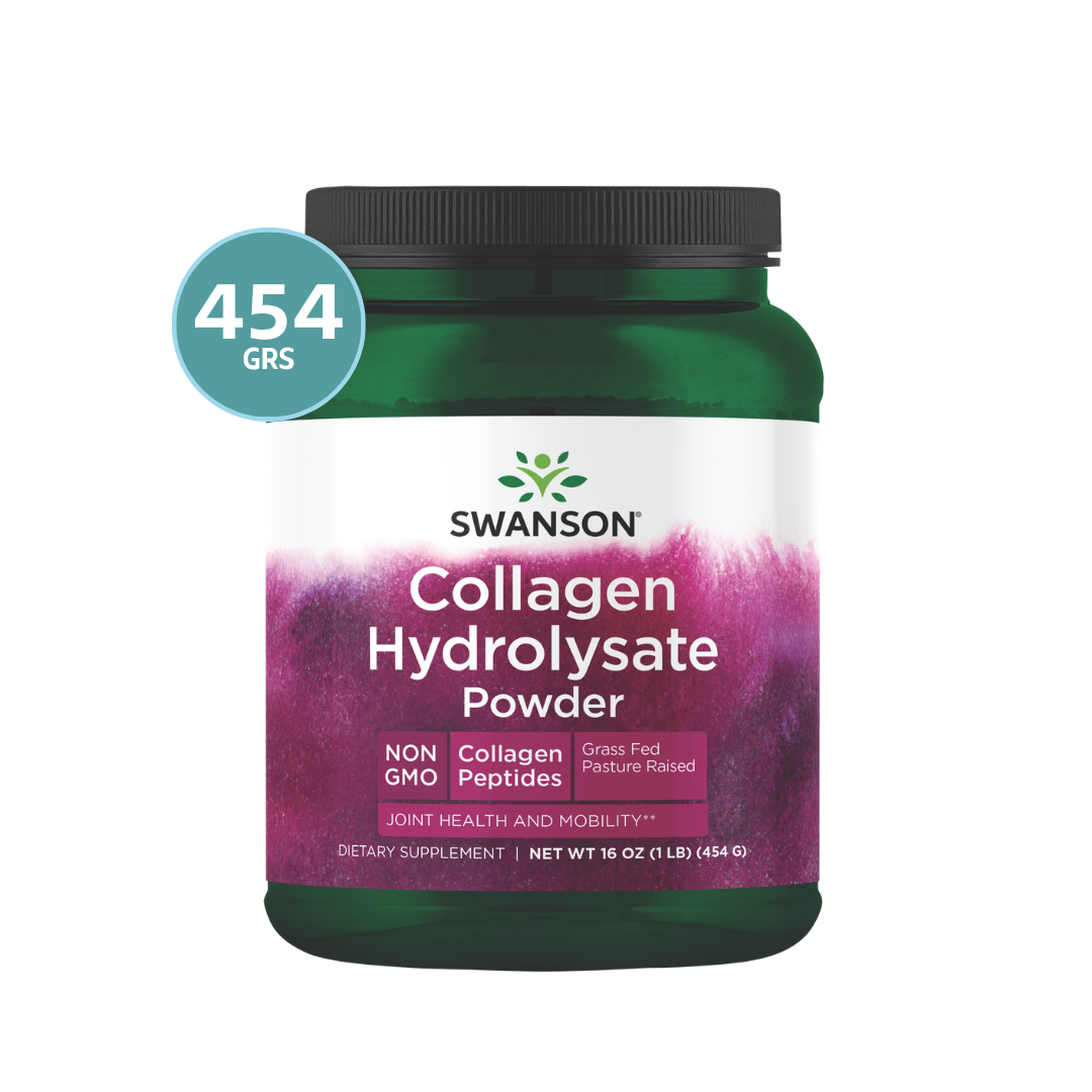 Swanson Collagen Hydrolysate – Péptidos de Colágeno Hidrolizado | 16 oz