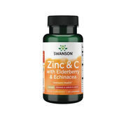 Zinc & C with Elderberry & Echinacia Swanson 60 tabletas