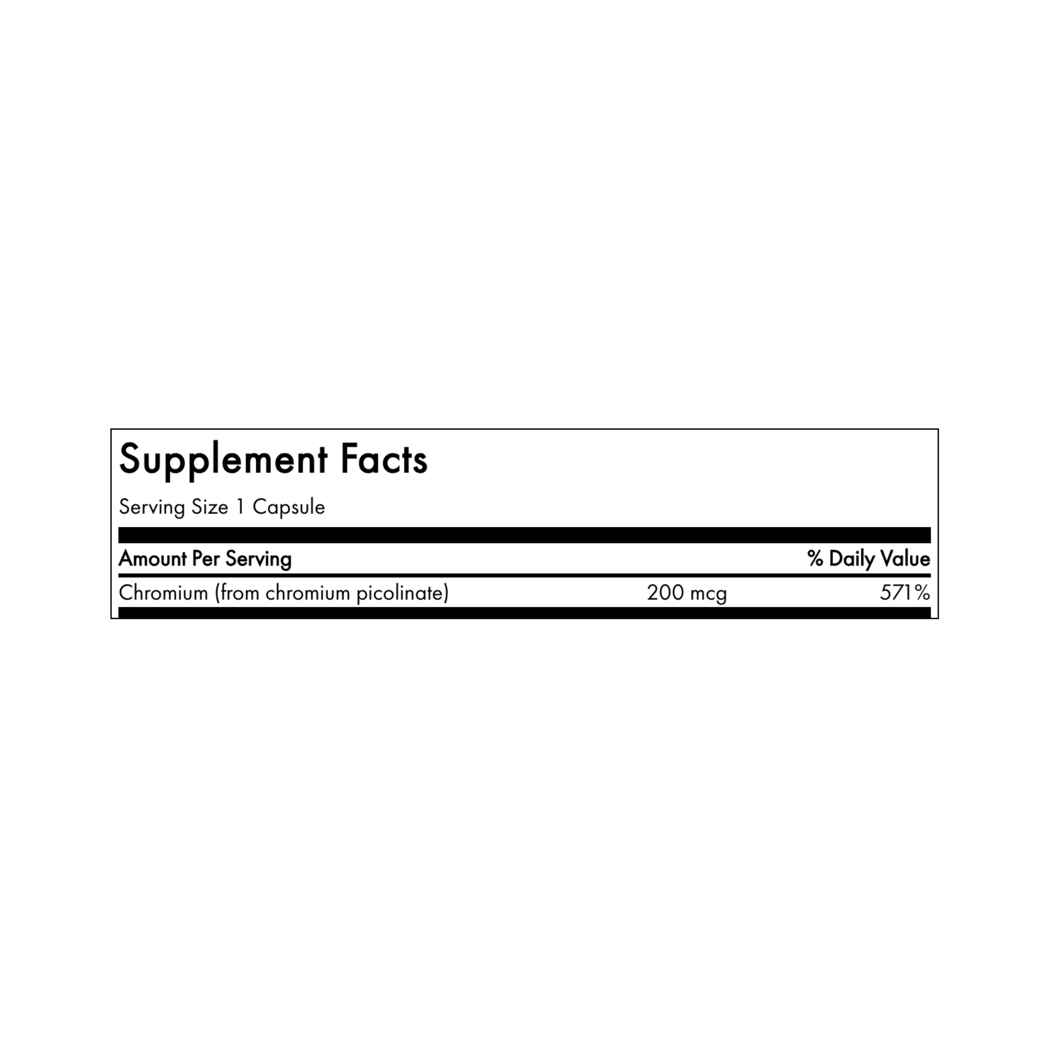 Swanson Chromium Picolinate 200mcg 200 Caps
