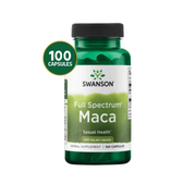 Swanson Maca Peruana 500 mg | 100 Cápsulas · Energía, Libido y Vitalidad
