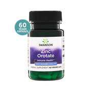 Swanson Zinc Orotate 10 mg – Zinc Orotato de Alta Biodisponibilidad | 60 Veg Caps