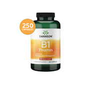 Swanson Vitamina B1 Tiamina 100 mg | 250 Cápsulas · Energía y Sistema Nervioso