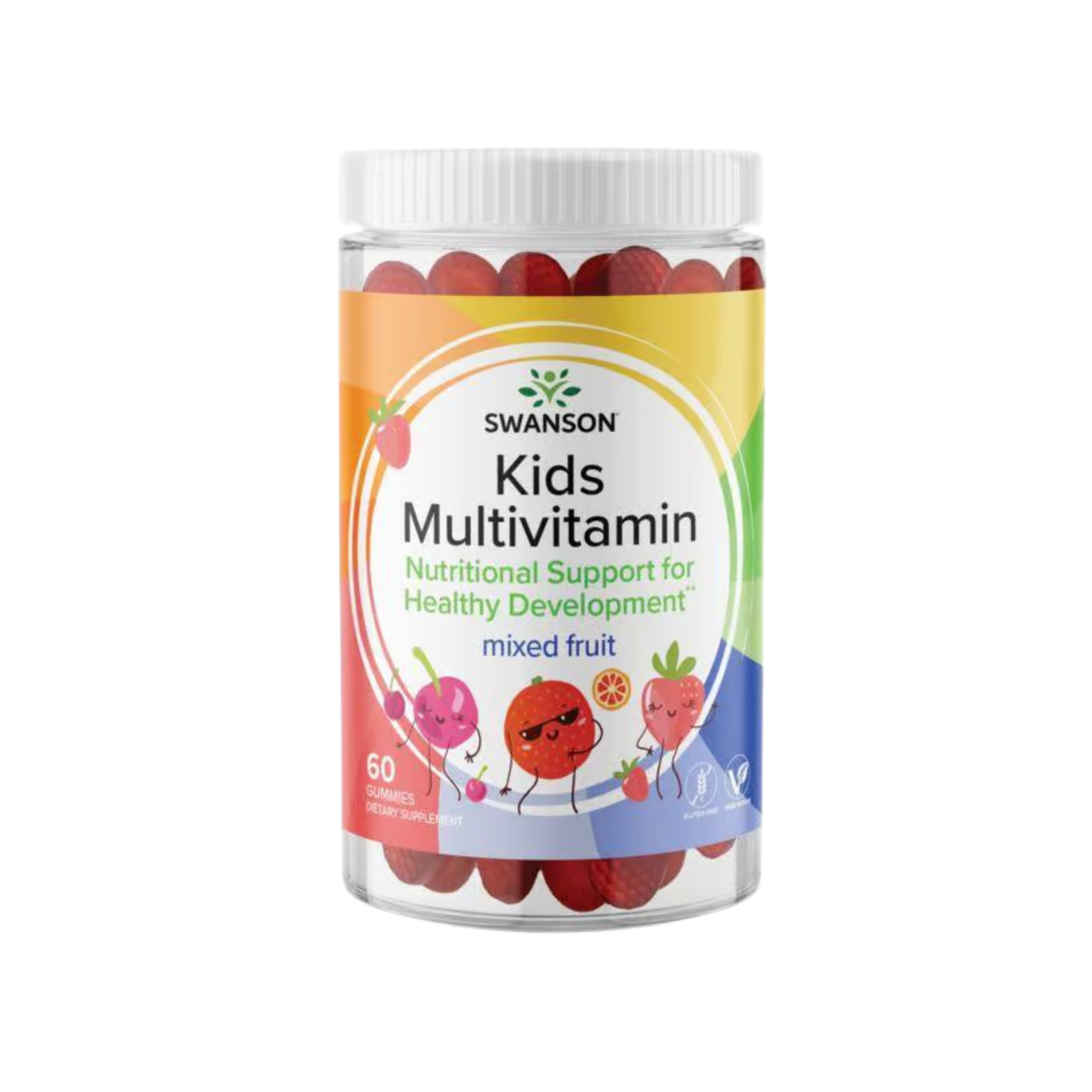 Swanson Kids Multivit Mixed Fruit 60 Gummies