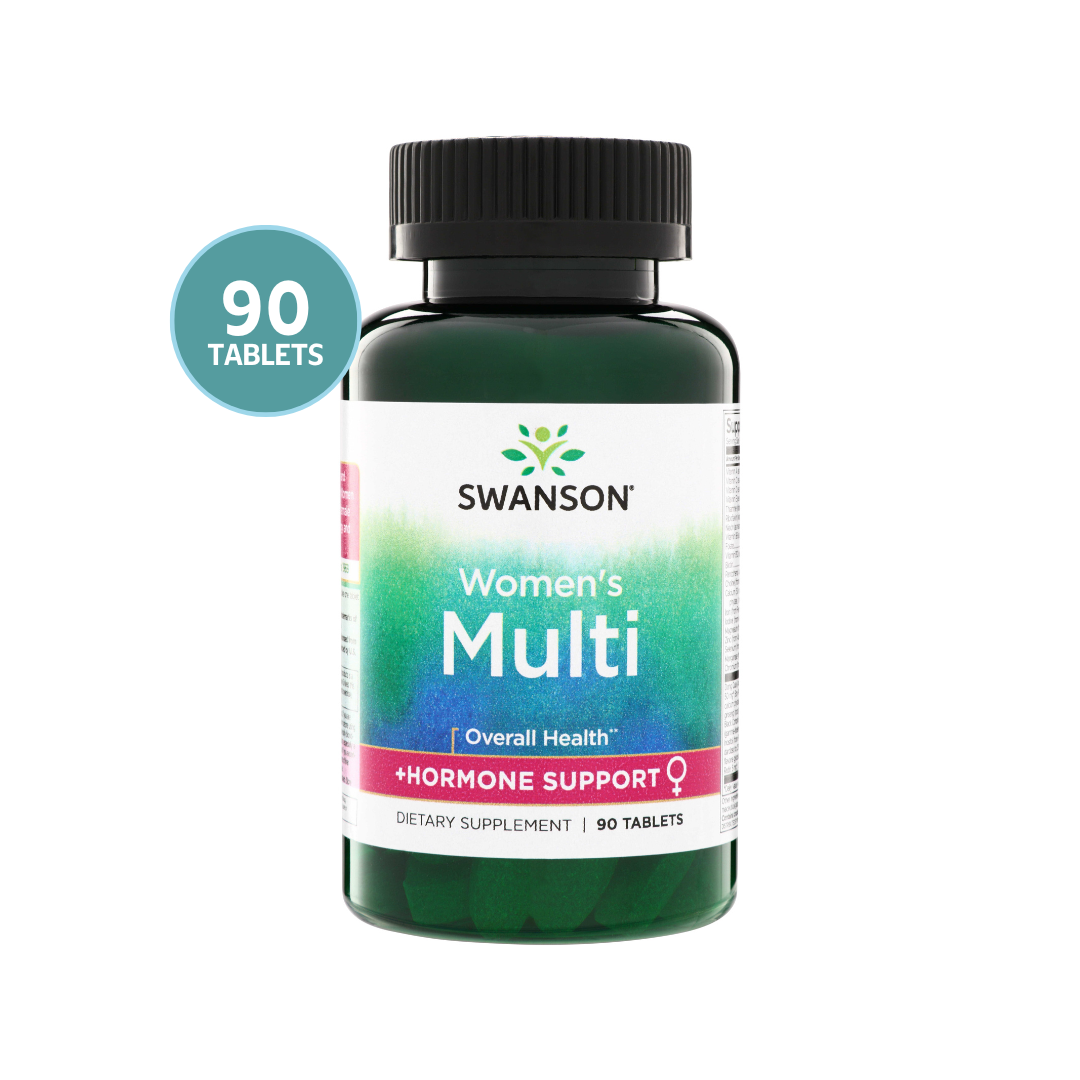 Swanson Women’s Multi + Hormone Support 90 Tabletas | Multivitamínico para Mujer