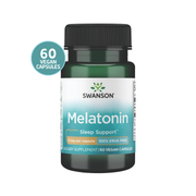 Swanson Melatonin 3mg 60 Cápsulas | Melatonina 100% Drug Free