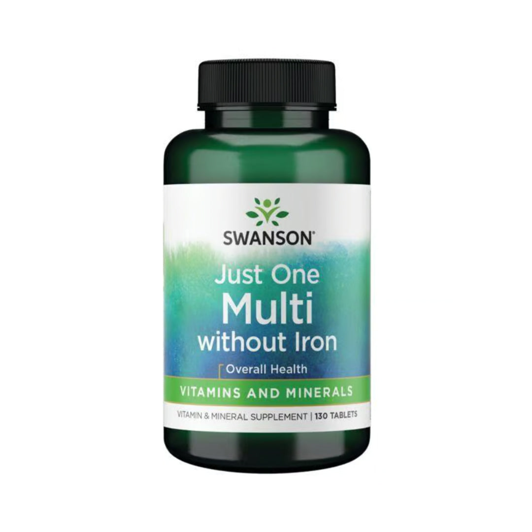 Swanson Just One Multi Whithout Iron 130 Tabletas