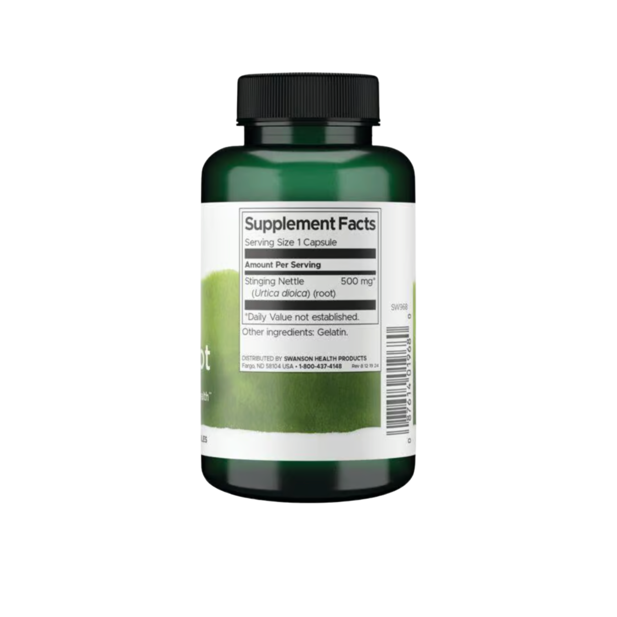 Stinging Nettle Root Swanson 500mg 100 Capsulas