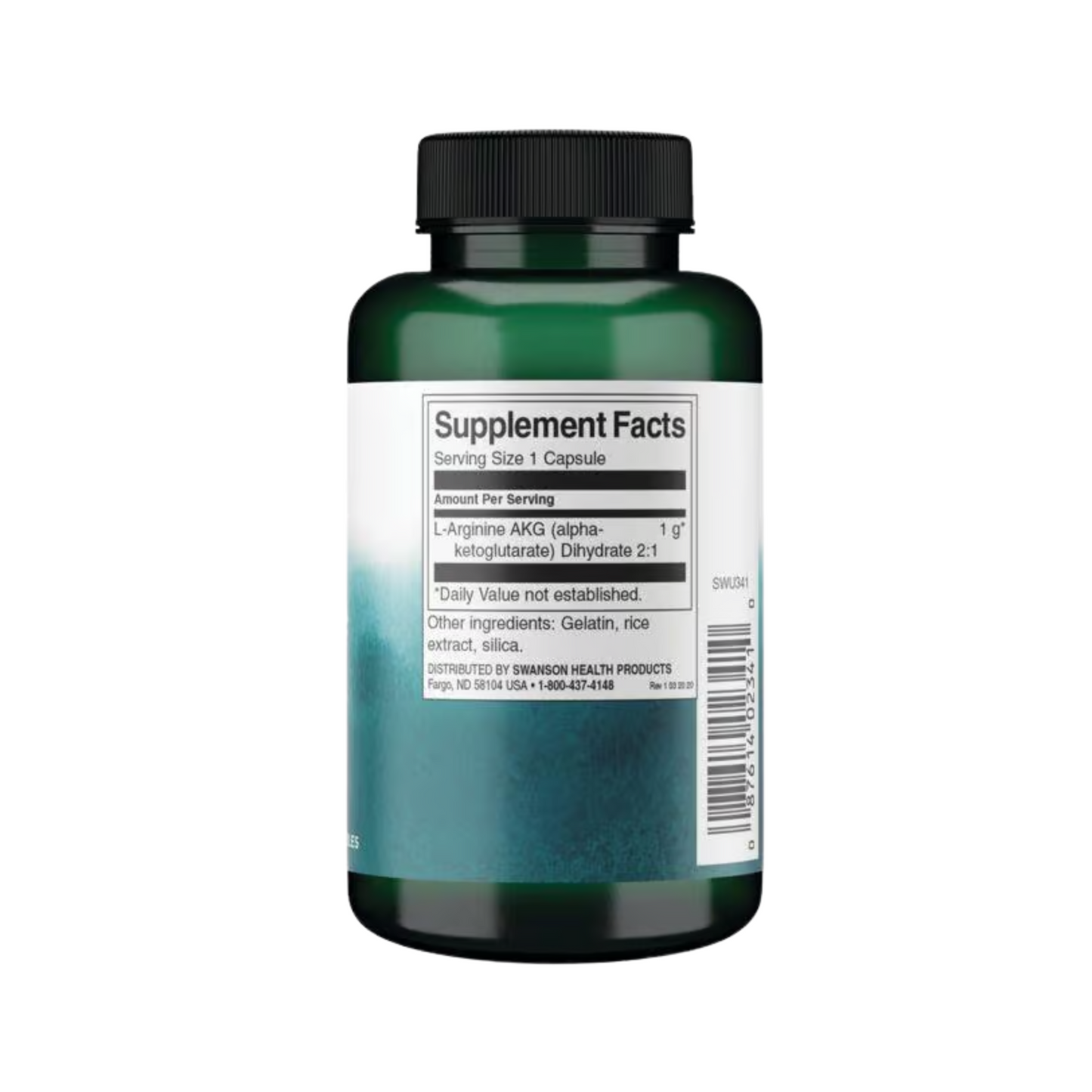 Swanson Arginine AKG 1 gr 90 Capsulas