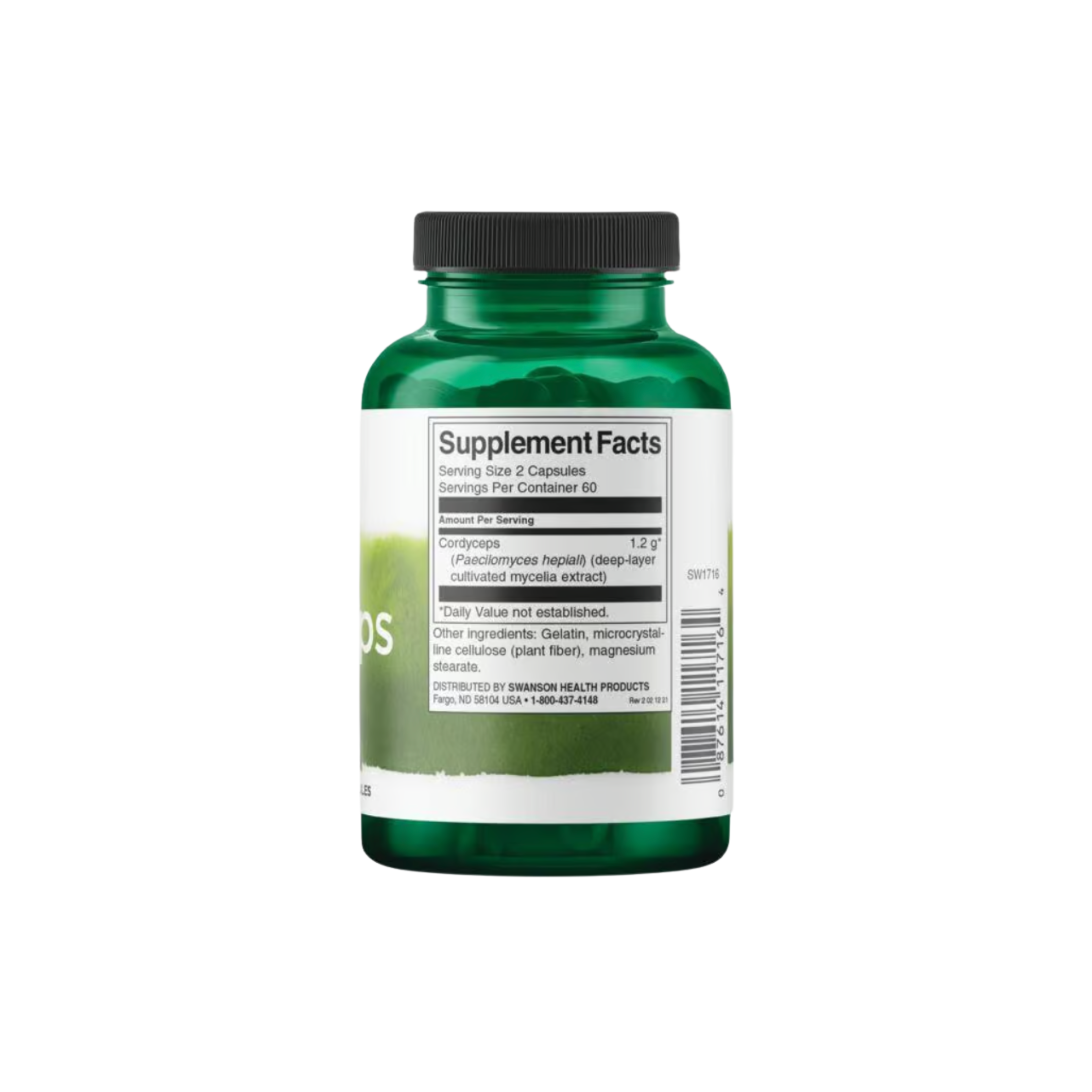 Swanson Cordyceps 600 Mg 120 Cápsulas