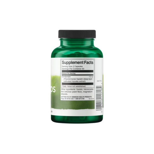 Swanson Cordyceps 600 Mg 120 Cápsulas
