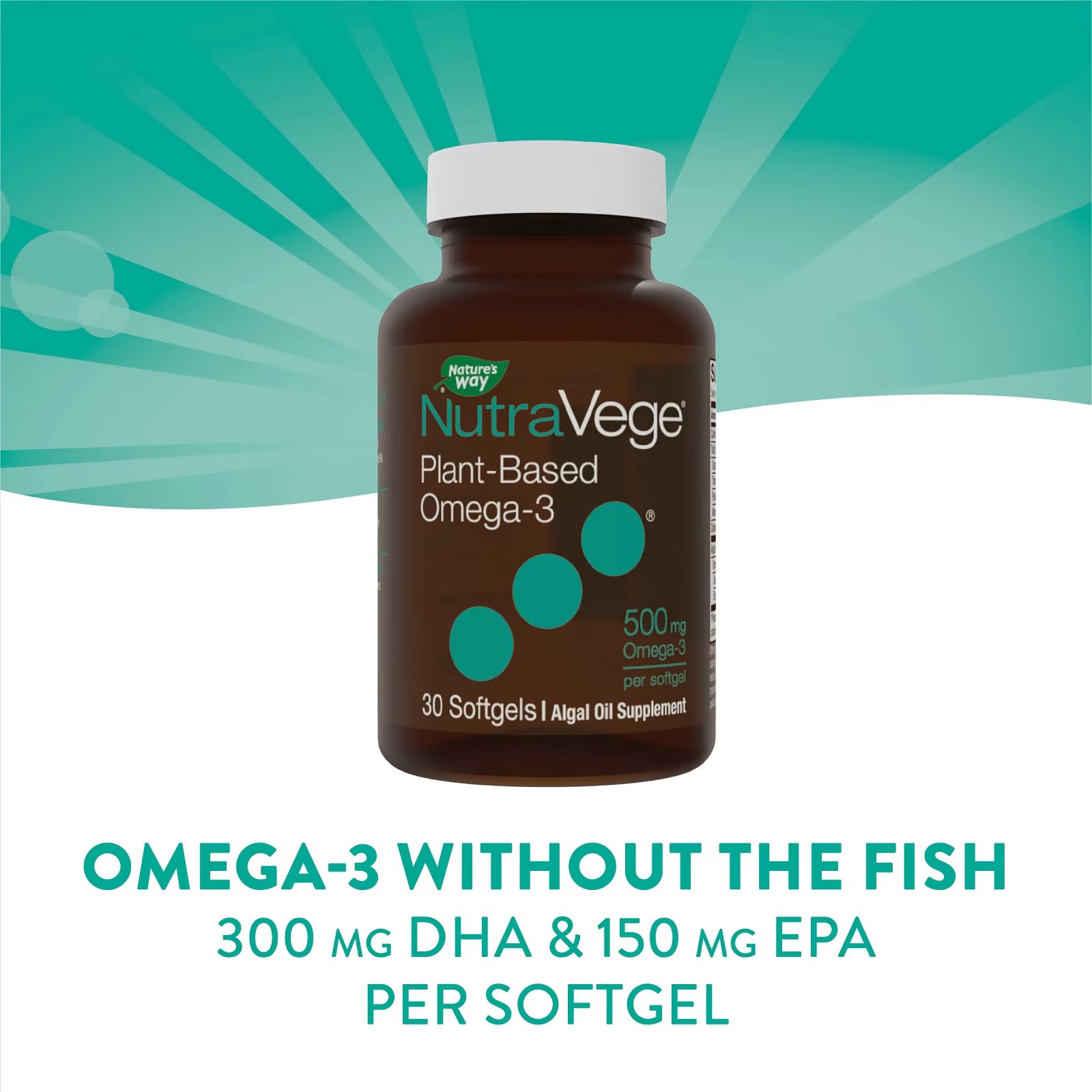 Omega 3 NutraVege® Nature's Plant-Based 30 softgels