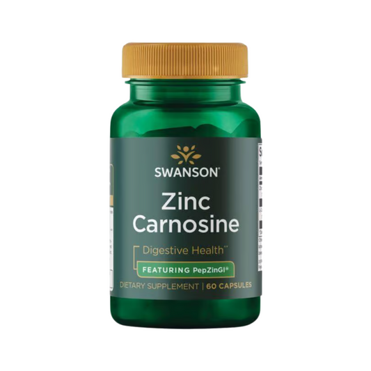 Swanson Zinc Carnosine  Featuring pepzingi 60 Capslulas