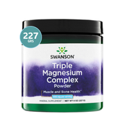 Swanson Triple Magnesium Complex 400 mg | Magnesio en Polvo 8 oz