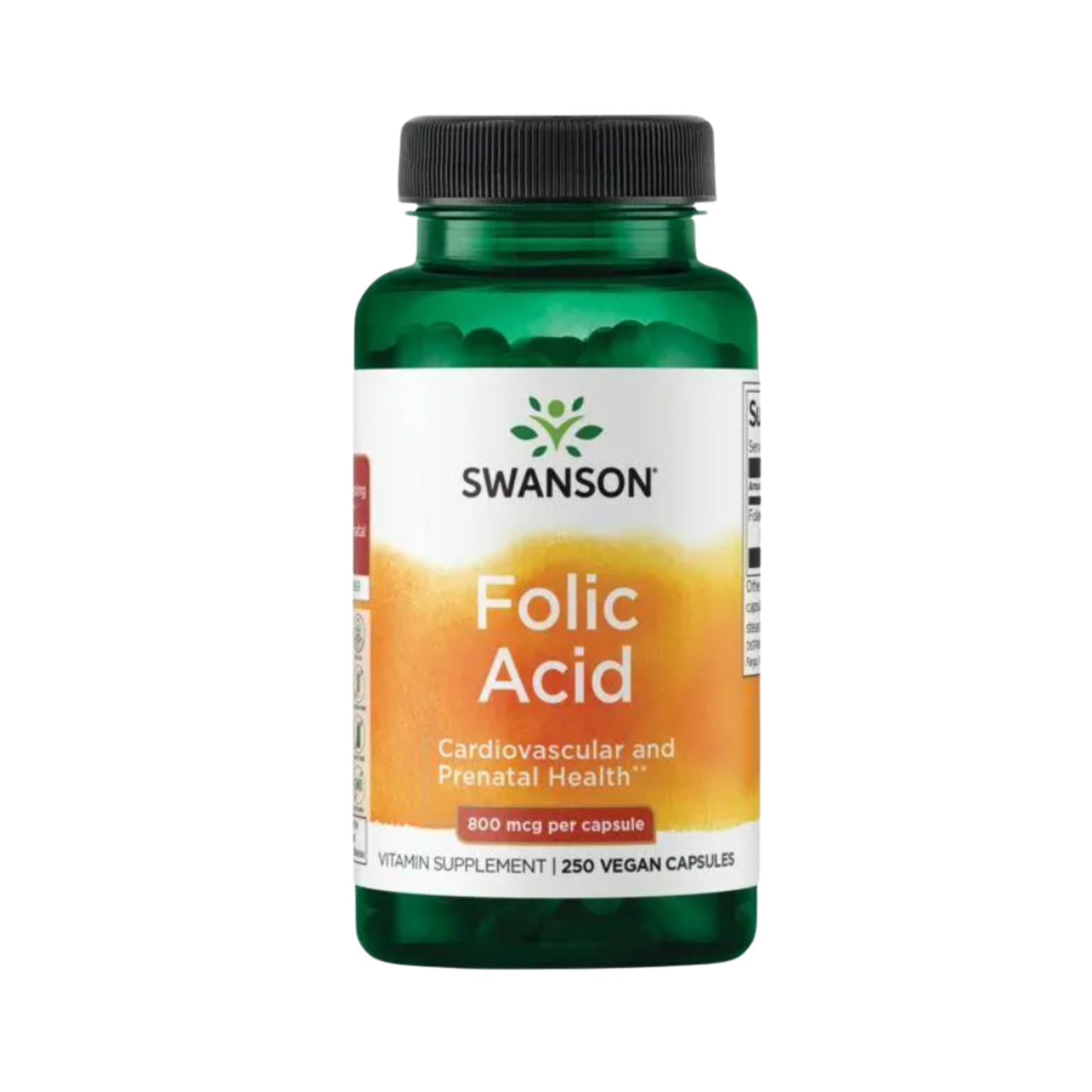 Swanson Premium Acid Folic 800mcg 250 Vegan Caps