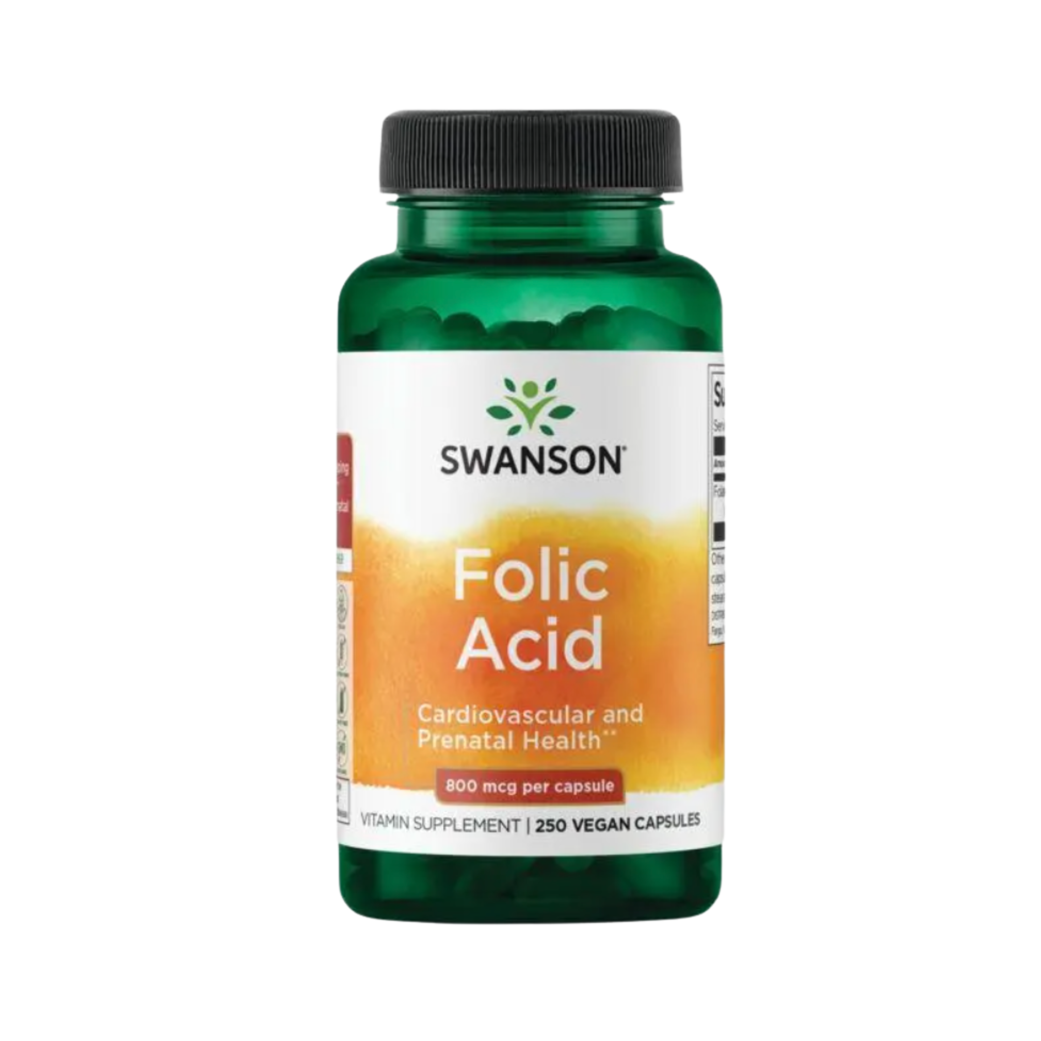 Swanson Premium Acid Folic 800mcg 250 Vegan Caps