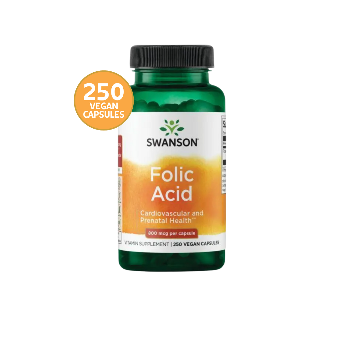 Acid Folic Swanson 800 mcg 250 Cápsulas