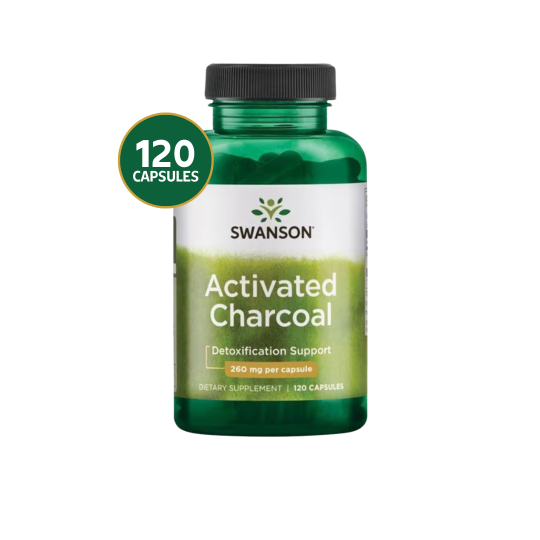 Swanson Activated Charcoal 260mg - 120 Caps