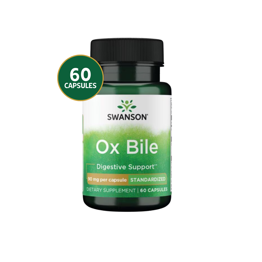 Swanson Ox Bile - Standarized 90 Mg 60 Caps